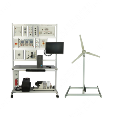 Banco didattico mobile per lo studio dei sistemi eolici Attrezzature didattiche Formazione sulle competenze tecniche Sistema di formazione sulle energie rinnovabili