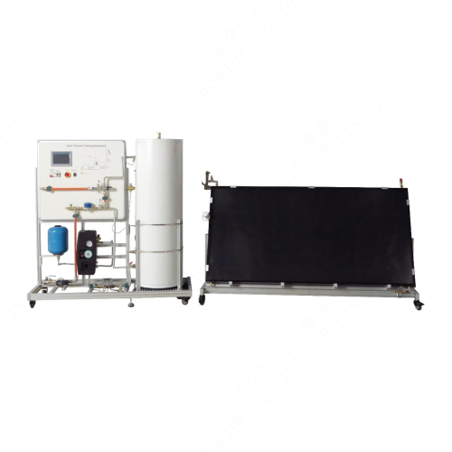 Equipamento de formação em energia solar térmica, equipamento educativo, formação em competências técnicas, sistema de formação em energias renováveis.