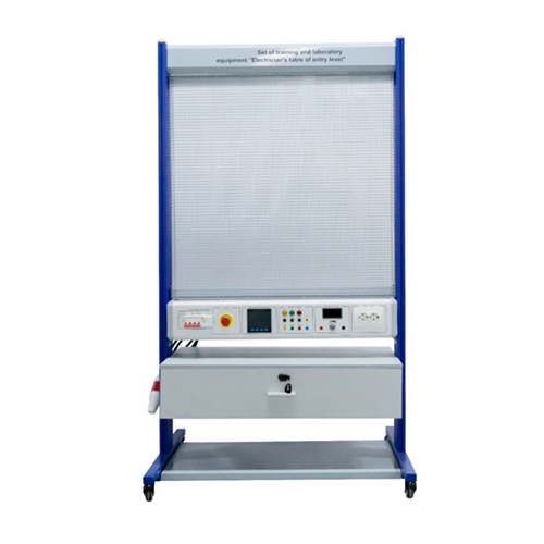 Conjunto de equipamentos de treinamento e laboratório "Mesa de Eletricista Nível Básico" Equipamentos de laboratório elétrico Equipamentos didáticos Equipamentos educacionais