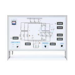 Soporte para trabajos de laboratorio en el curso "Máquinas Eléctricas". Equipos de laboratorio eléctrico. Equipos didácticos. Equipos educativos.