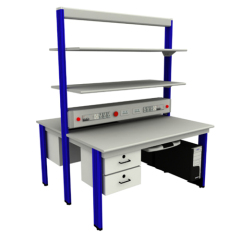 Bancada de eletrônica, equipamentos para laboratório de eletricidade, equipamentos didáticos, equipamentos para formação profissional.