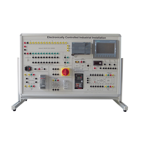 อุปกรณ์ติดตั้งทางอุตสาหกรรมที่ควบคุมด้วยระบบอิเล็กทรอนิกส์ (PLC S7-1200 + หน้าจอสัมผัส HMI) อุปกรณ์ห้องปฏิบัติการไฟฟ้า อุปกรณ์การเรียนการสอน อุปกรณ์ฝึกอบรมวิชาชีพ