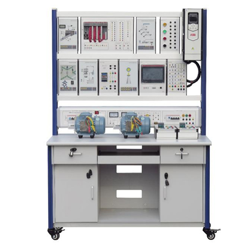 Bancada didática para treinamento em automação com CLP, equipamento para laboratório de elétrica, equipamento didático para treinamento profissional.