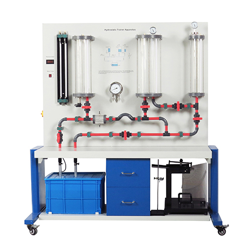 Aparelhos de treinamento hidrostático, equipamentos para experimentos em engenharia de fluidos, equipamentos didáticos, equipamentos para treinamento profissional.
