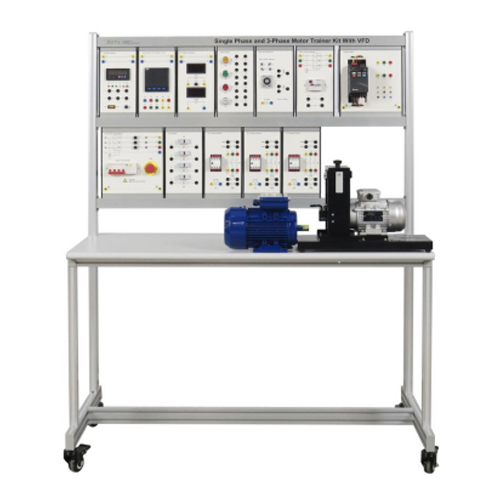 Single Phase and 3 Phases Motor Trainer Kit With VFDSchool Teaching Equipment Educational Equipment Electrical Training Equipment