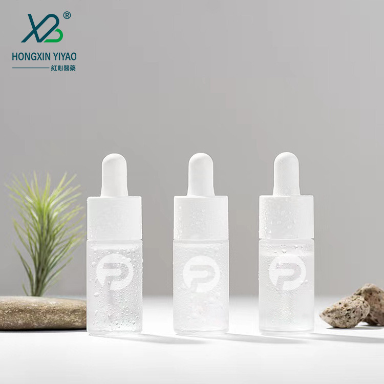 Spot 3ml 5ml 10ml transparent screw mouth penicillin bottle dropper bottle small sample essential oil bottle cosmetic glass bottle