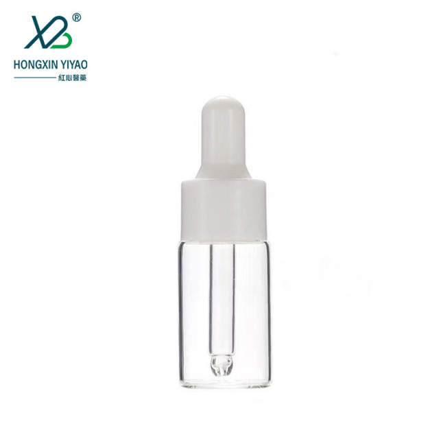 Spot 3ml 5ml 10ml transparent screw mouth penicillin bottle dropper bottle small sample essential oil bottle cosmetic glass bottle