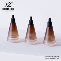New spot 20ml frosted tea penetrating conical bottle thick bottom spray bottle dropper essential oil perfume bottle essence Huafen bottling