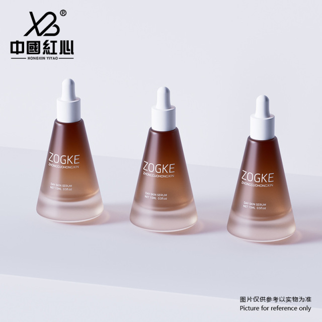 New spot 20ml frosted tea penetrating conical bottle thick bottom spray bottle dropper essential oil perfume bottle essence Huafen bottling