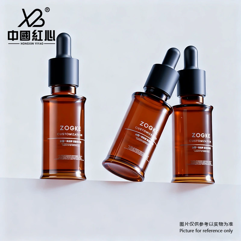 Amber glass dropper bottle variants for quote confirmation
