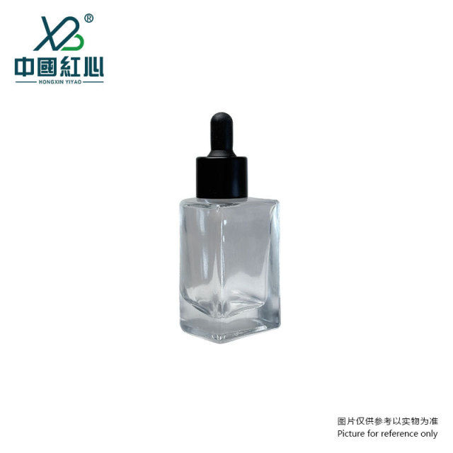 Factory stock 40ml dropper bottle thick bottom semi-round original liquid essence dispensing bottle glass bottle cosmetics bottle wholesale