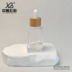 Factory stock 40ml dropper bottle thick bottom semi-round original liquid essence dispensing bottle glass bottle cosmetics bottle wholesale