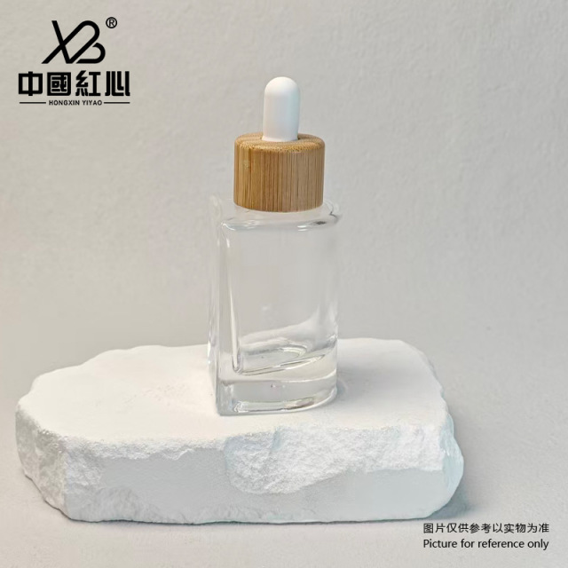 Factory stock 40ml dropper bottle thick bottom semi-round original liquid essence dispensing bottle glass bottle cosmetics bottle wholesale