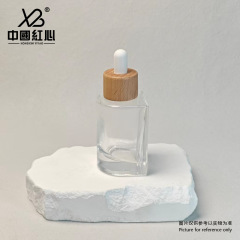 Factory stock 40ml dropper bottle thick bottom semi-round original liquid essence dispensing bottle glass bottle cosmetics bottle wholesale