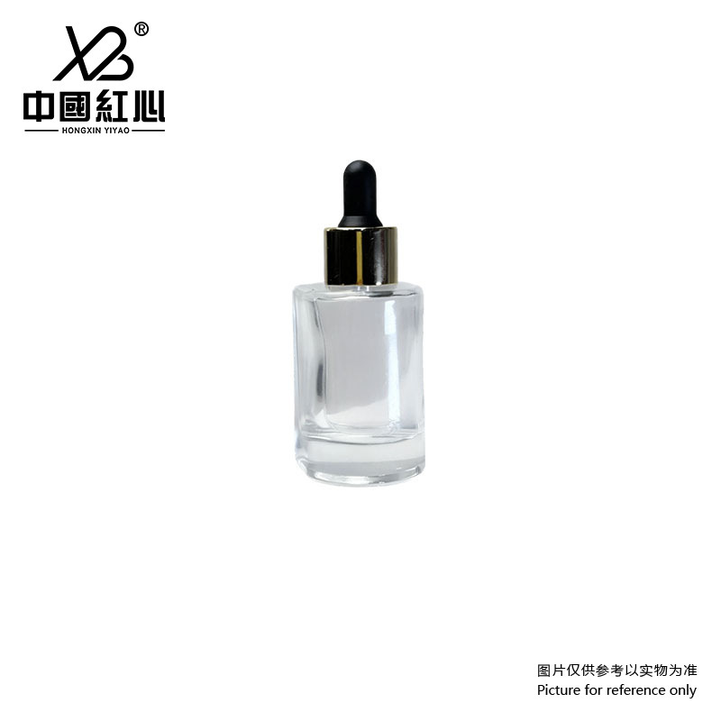 Factory stock 40ml dropper bottle thick bottom semi-round original liquid essence dispensing bottle glass bottle cosmetics bottle wholesale