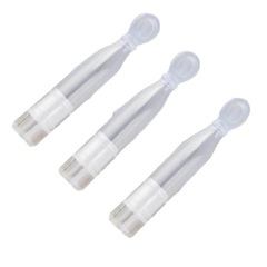 Dual-Chamber Bowling-Shaped Single-Use Bottles - For Separated Water-Oil Toners, Cosmetic Water-Powder Mixtures, Plastic Serum Bottles and Ampoules