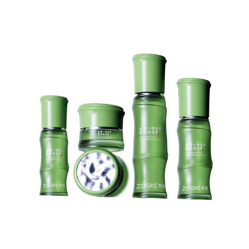 The manufacturer has ready stock of 40ml, 100ml, 120ml pump bottles (for lotion and serum) and 30g, 50g jars (for cream) as a set, offering wholesale of refillable containers.