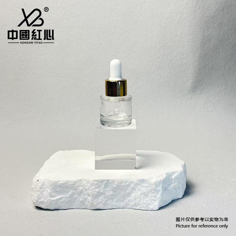 Factory In-Stock 5ml/10ml/15ml/30ml Cylindrical Flat-Shoulder Dropper Bottles – Screw-Top Glass Jars for Essential Oil Dispensing