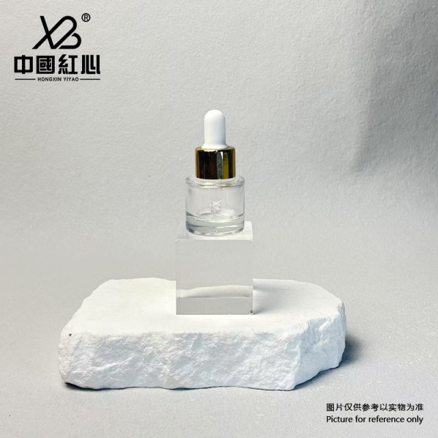 Factory In-Stock 5ml/10ml/15ml/30ml Cylindrical Flat-Shoulder Dropper Bottles – Screw-Top Glass Jars for Essential Oil Dispensing