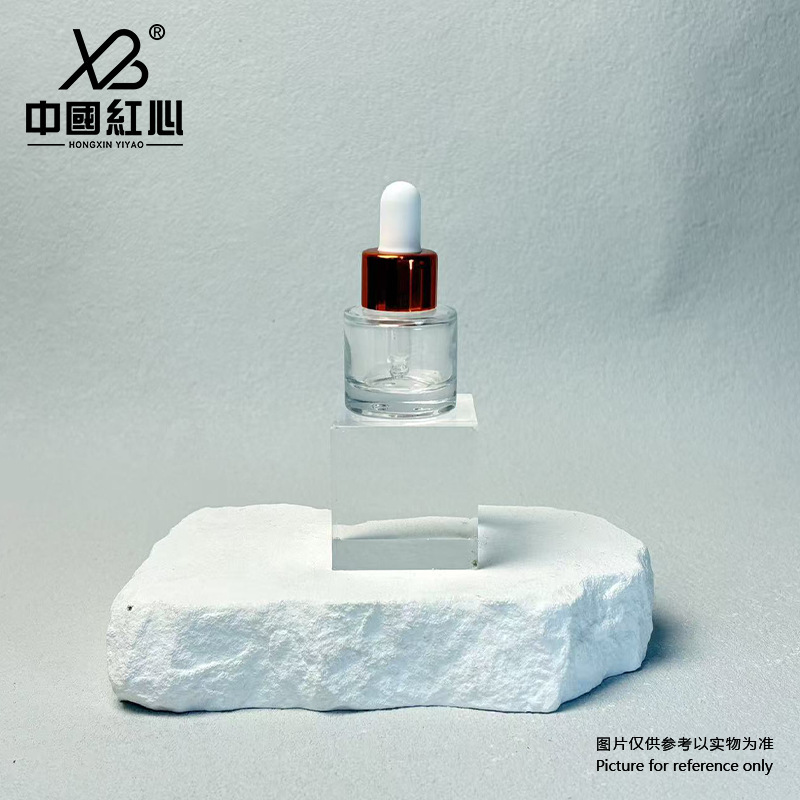 Factory In-Stock 5ml/10ml/15ml/30ml Cylindrical Flat-Shoulder Dropper Bottles – Screw-Top Glass Jars for Essential Oil Dispensing