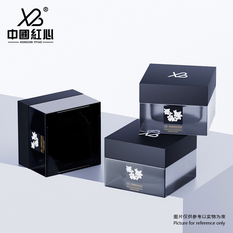 Factory Ready Stock: 30ml/50ml Square Glass Jar – Cosmetic Packaging for Face Cream, Refillable Beauty Kit Container