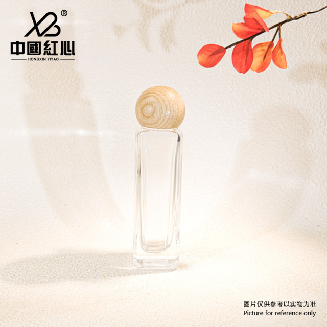 Factory Ready Stock: 30ml Square Glass Dropper Bottle with Bamboo Collar – Ideal for Serum, Essential Oil, Travel-sized Packaging, Wholesale
