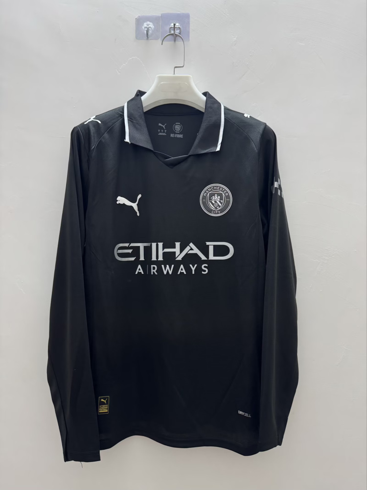 2025/26 Manchester City Away Jersey Long Sleeve