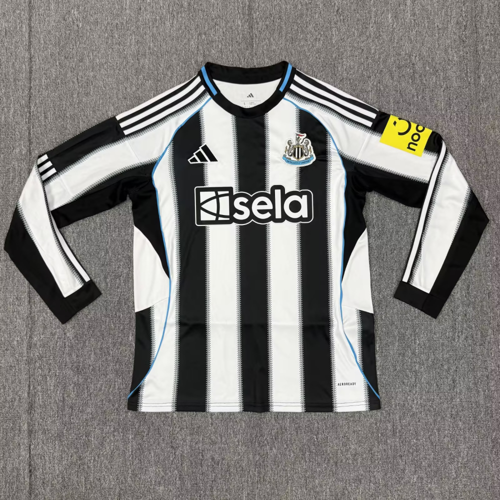 2025/26 Newcastle United Home Jersey Long Sleeve