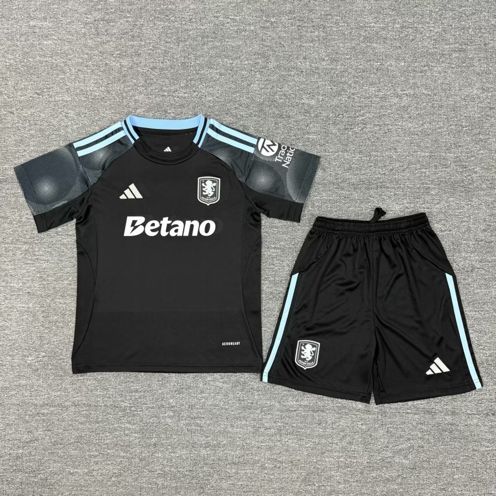 2025/26 Aston Villa Away Kids Jersey