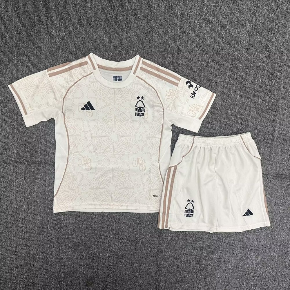 2025/26 Nottingham Forest Away Kids Kit