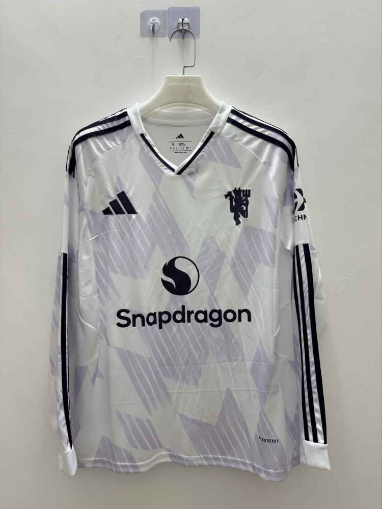 2025/26 Manchester United Away Jersey Long Sleeve