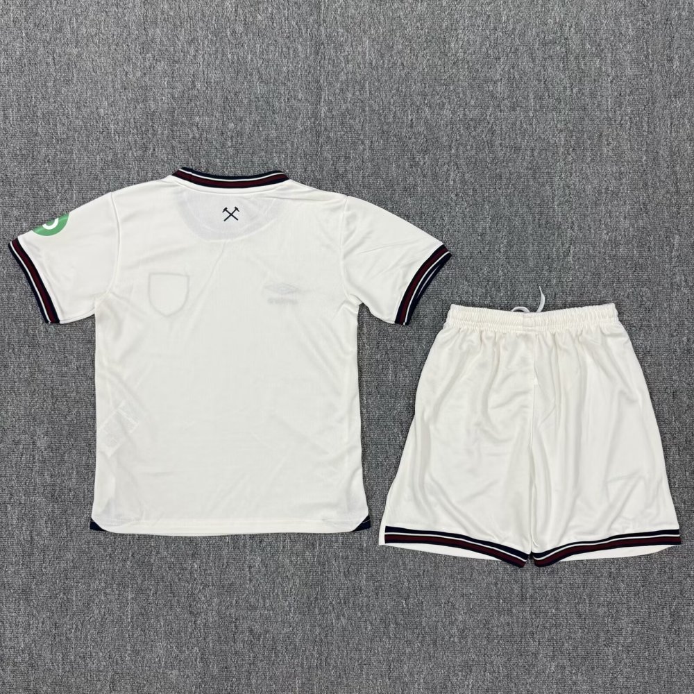 2025/26 West Ham United Away Kids Jersey