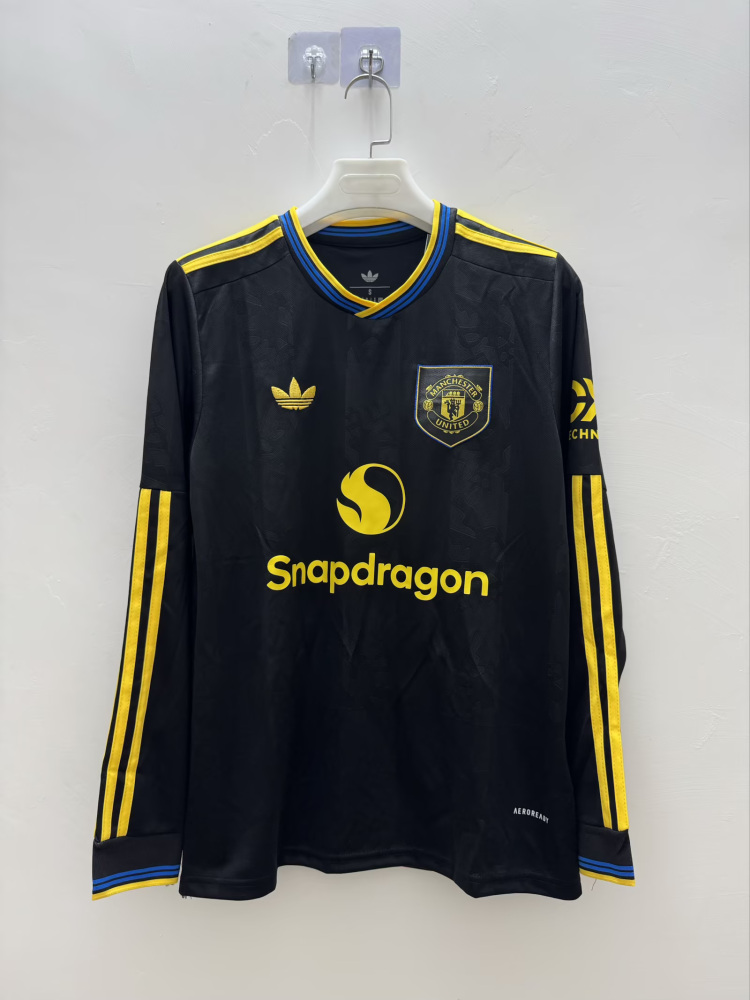 2025/26 Manchester United Third Away Jersey Long Sleeve