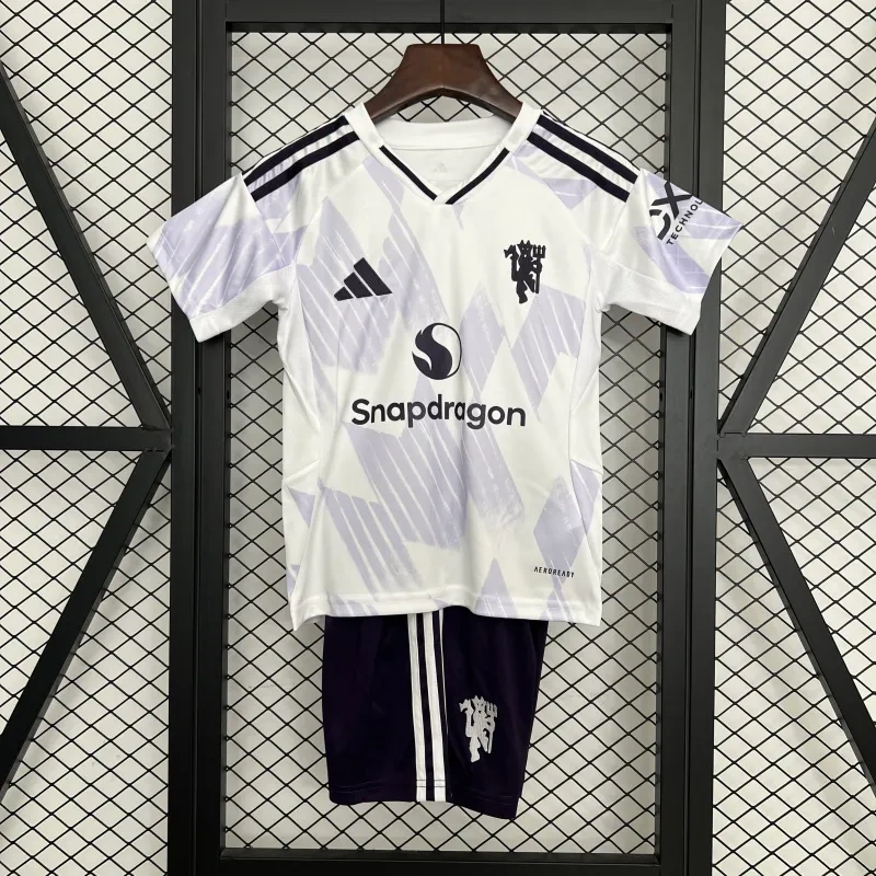 2025/26 Manchester United Away Kids Jersey