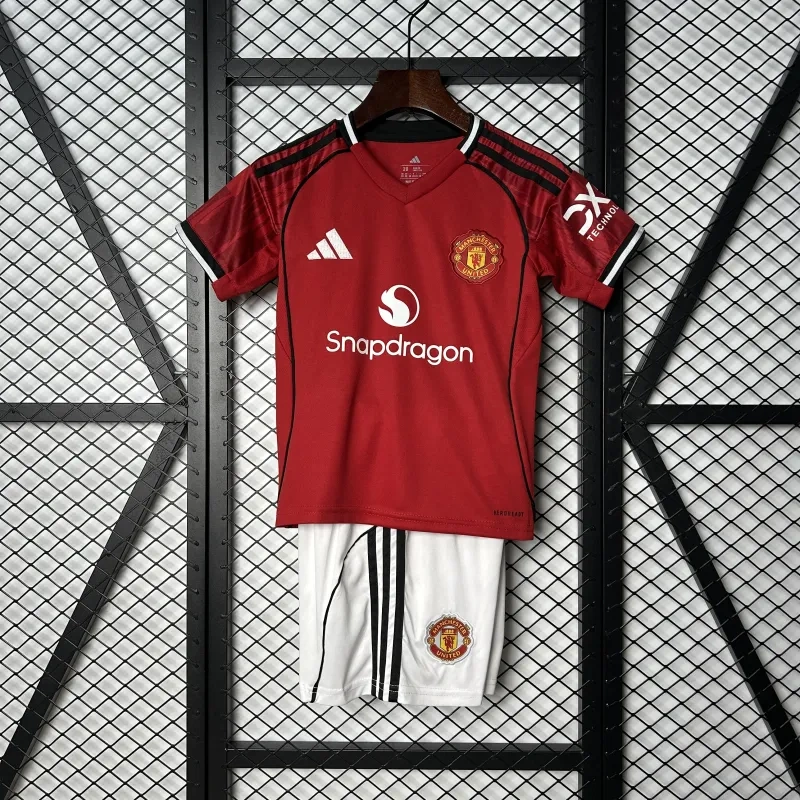 2025/26 Manchester United Home Kids Jersey