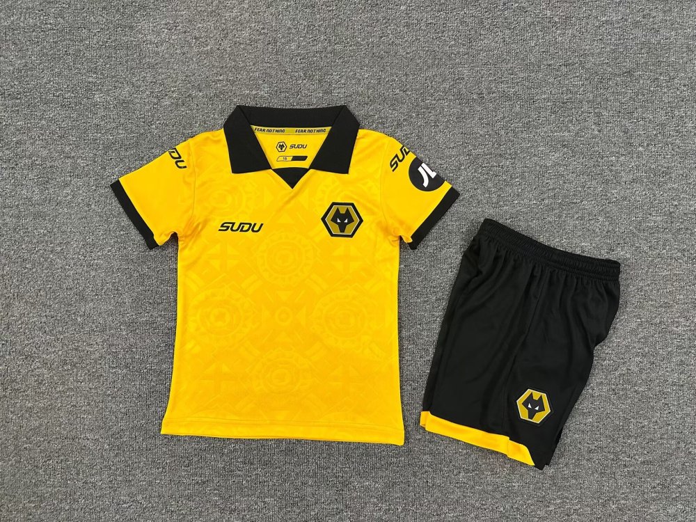 2025/26 Wolverhampton Wanderers Home Kids Jersey