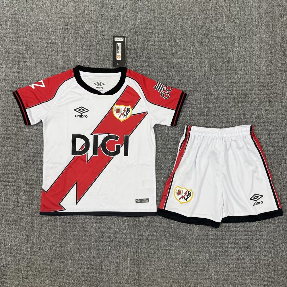 2025/26 Rayo Vallecano Away Kids Jersey