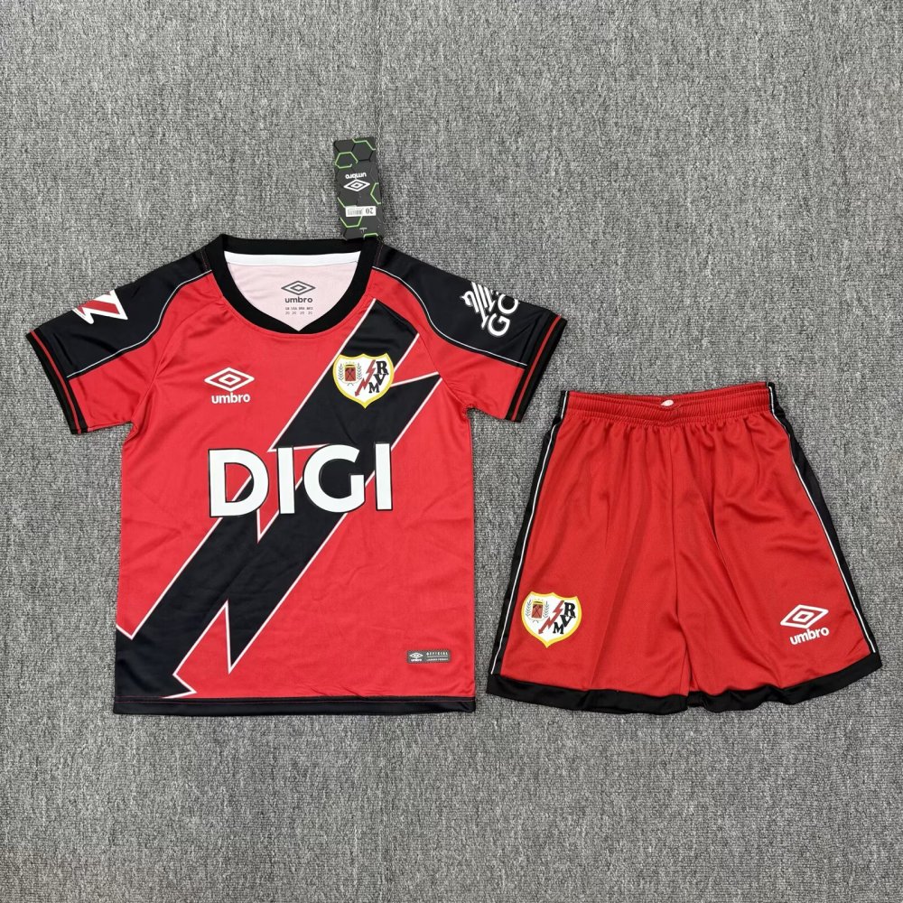 2025/26 Rayo Vallecano Away Kids Jersey