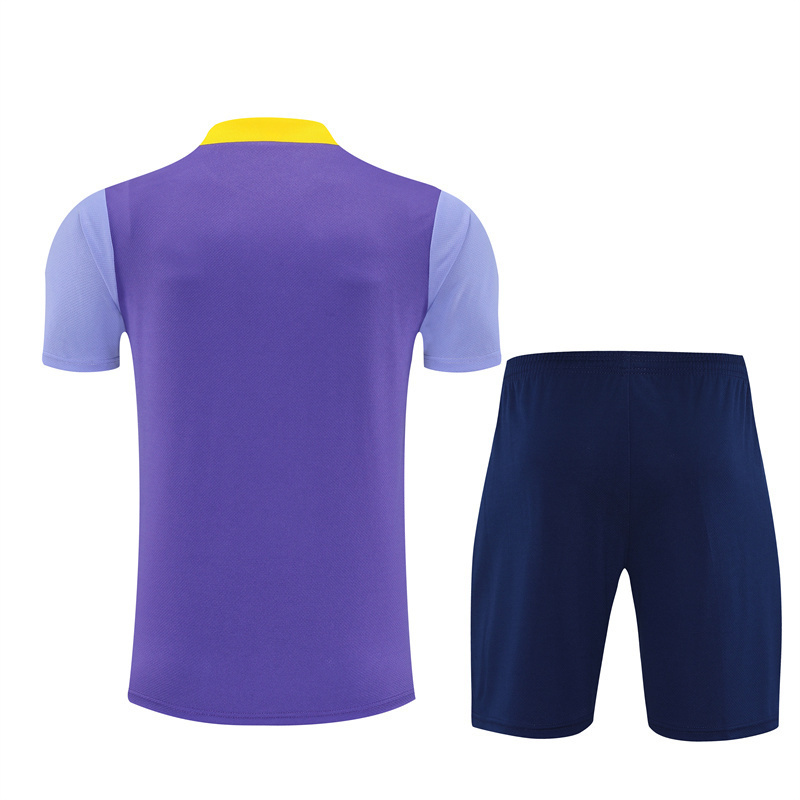 24/25 Atletico Madrid Purple Summer Training Short Sleeve Set [Player Version] Kids Size