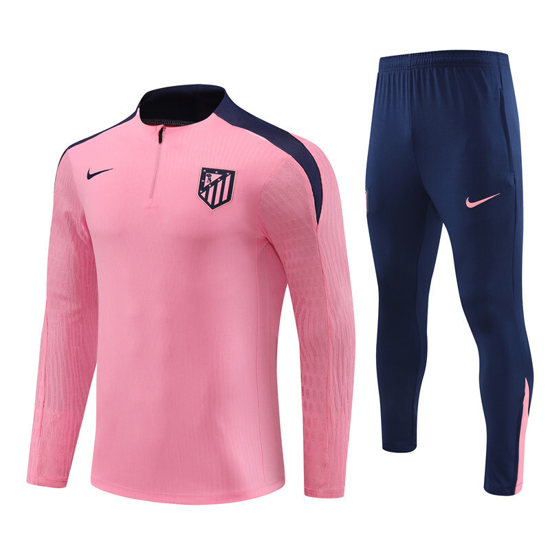 24/25 Atletico Madrid Pink Winter Training Long Sleeve Set [Player Version] Adult Size