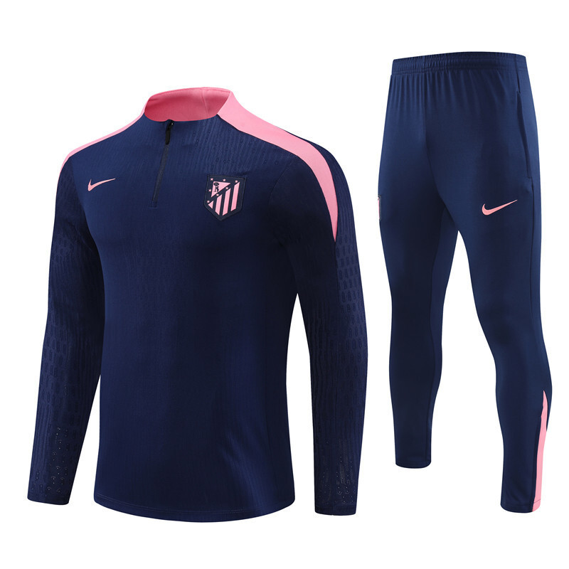 25/26 Atletico Madrid Royal Blue Summer Training Long Sleeve Set [Player Version] Adult Size