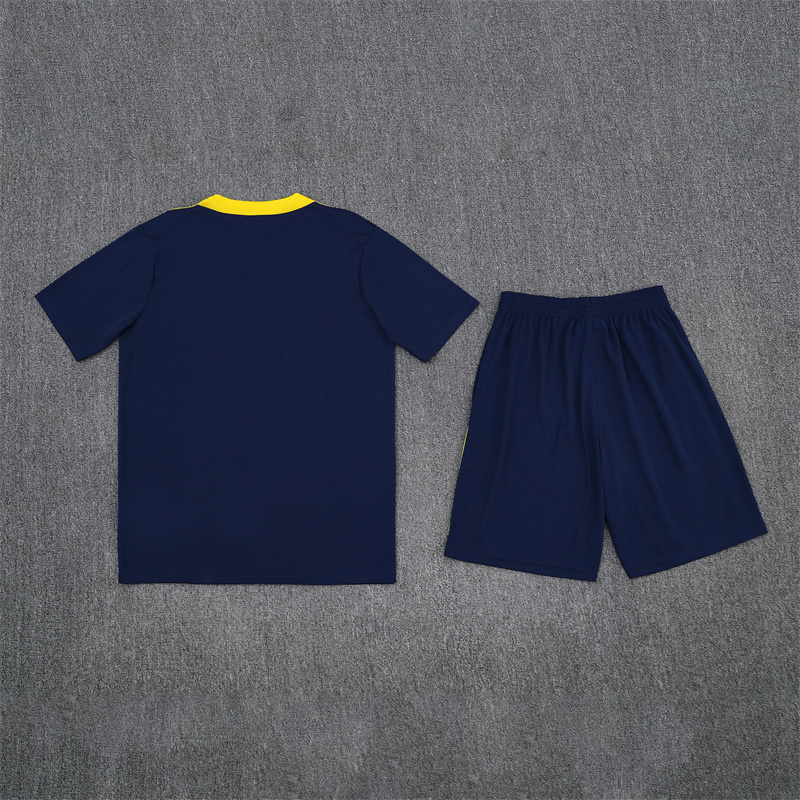 25/26 Atletico Madrid Sapphire Blue Summer Training Short Sleeve Set Adult Size