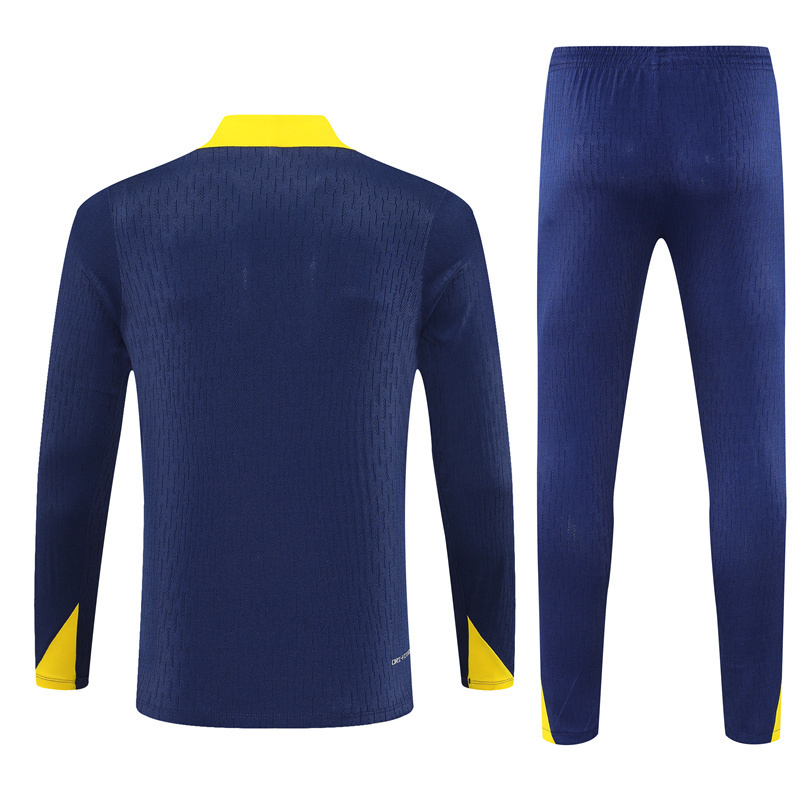 25/26 Atletico Madrid‌ Sapphire Blue Winter Training Long Sleeve Set [Player Version] Kids Size