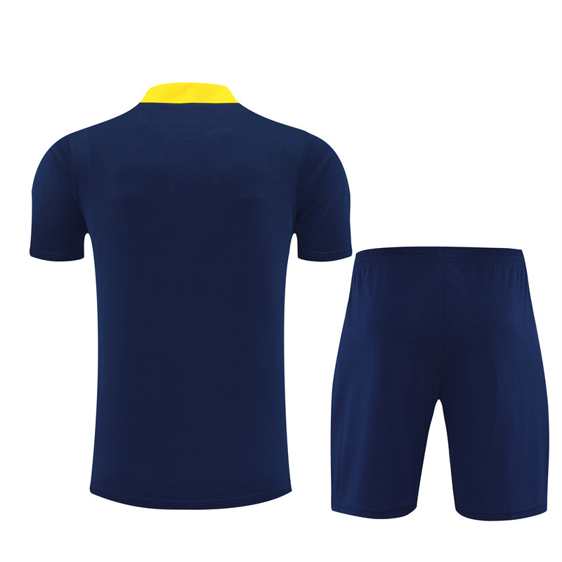 25/26 Atletico Madrid Sapphire Blue Summer Training Short Sleeve Set Adult Size