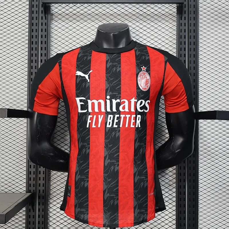 2025/26 AC Milan Home Jersey Player Version