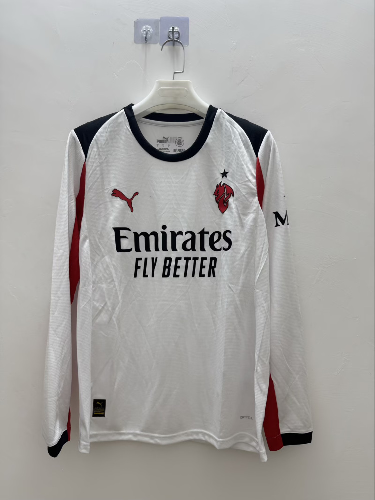2025/26 AC Milan Away Jersey Long Sleeve