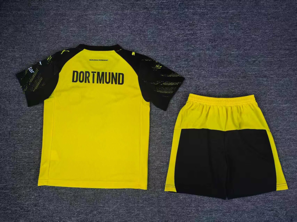 2025/26 Borussia Dortmund Home Kids Jersey