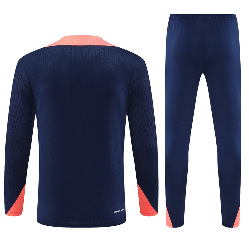 24/25 Barcelona Royal Blue Winter Training Long Sleeve Set [Player Version] Kids Size
