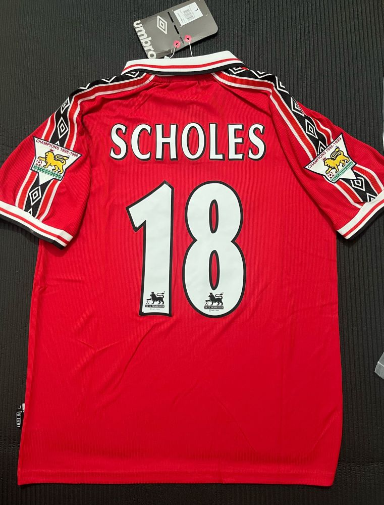 1998/99 Manchester United Retro Jersey Home