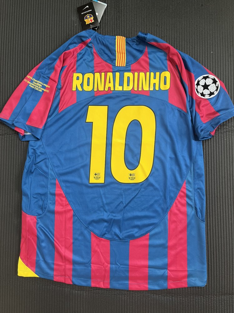 2005/06 Barcelona UCL Final Retro Jersey Home